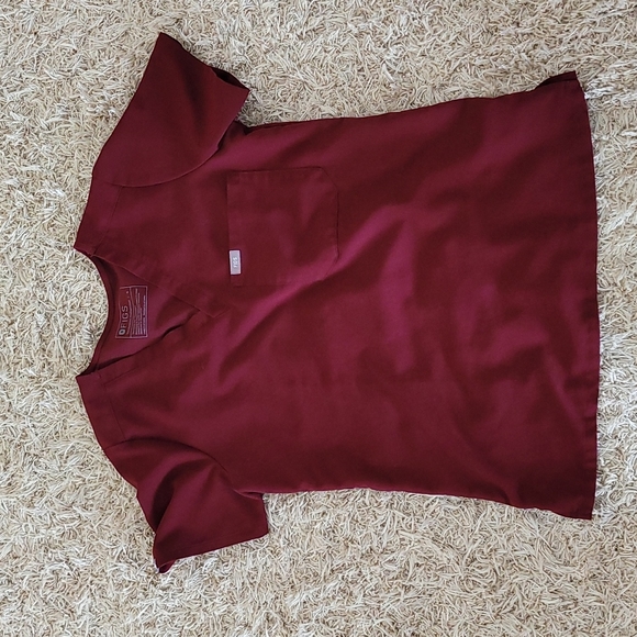 FIGS SCRUB SET-Caterina X Zamora in Burgundy - Picture 2 of 7